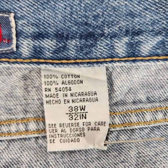 BUGLE BOY 750 Vintage Unisex Baggy Tapered Easy Fit Size 38W 32 IN Exc. Condit. - Picture 11 of 16